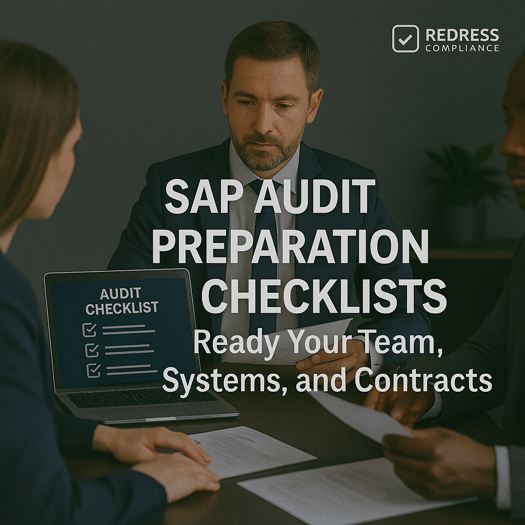 sap audit preparation checklists